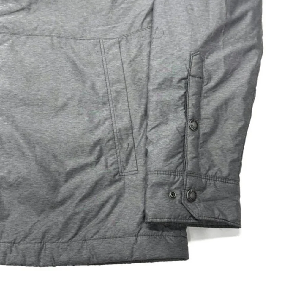 The North Face Lefferts Shacket Shirt Jacket Mens Medium Snap Button Gray Hiking